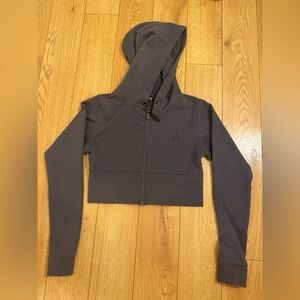 Ryderwear grey Cropped Zip Hoodie
